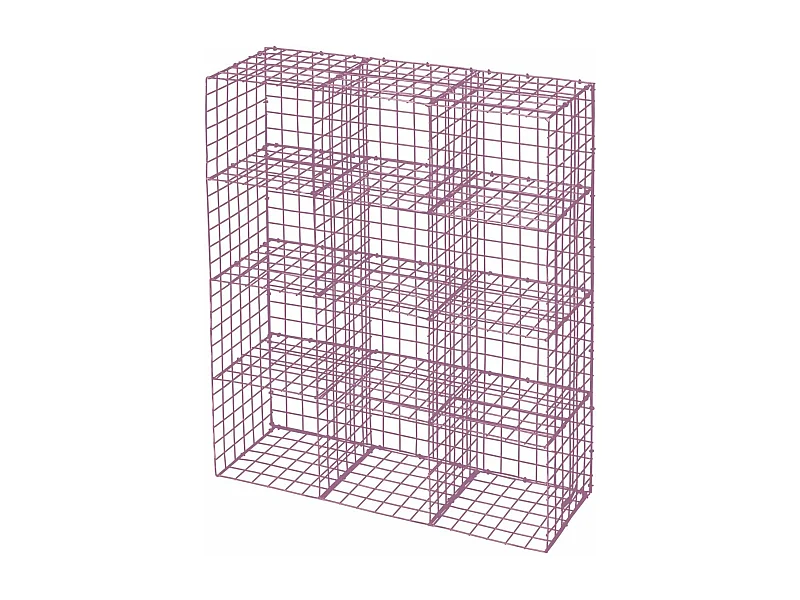 CUP RACK | Setzkasten mit 12 Fächern aus rosa Metall, klein