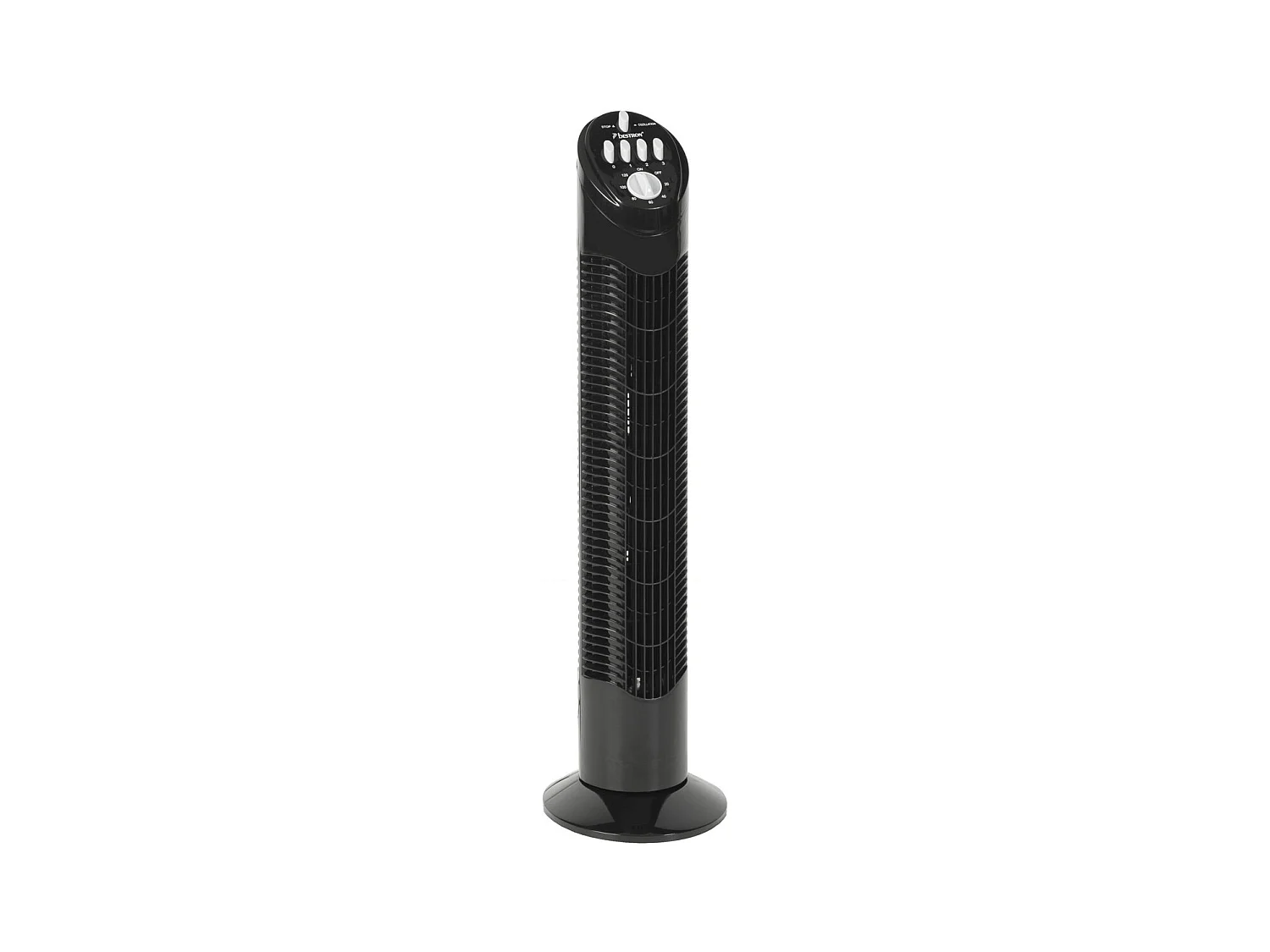 Bestron Ventilateur colonne 75cm 35w 3 vitesses noir - aft760z