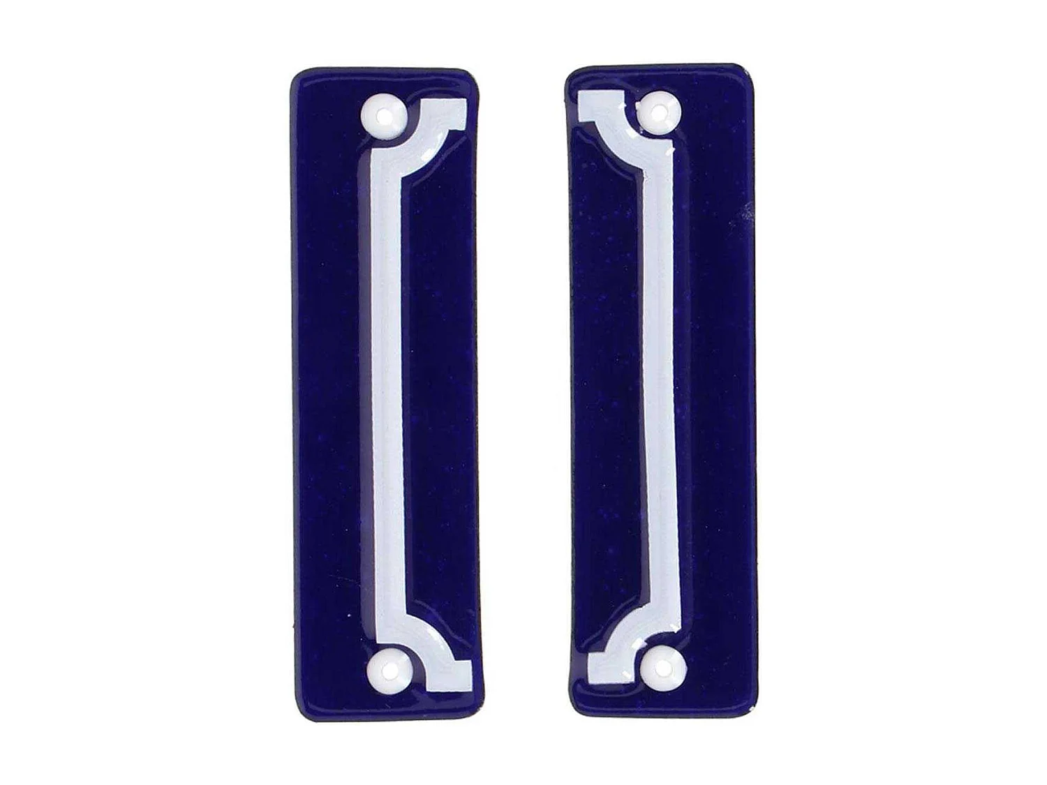 Cadre pour numéro de maison en fer émaillé (Lot de 2)