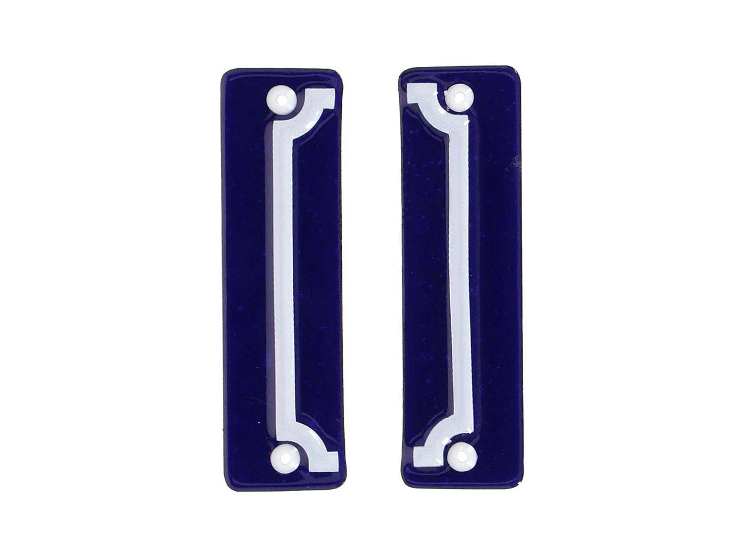 Cadre pour numéro de maison en fer émaillé (Lot de 2)