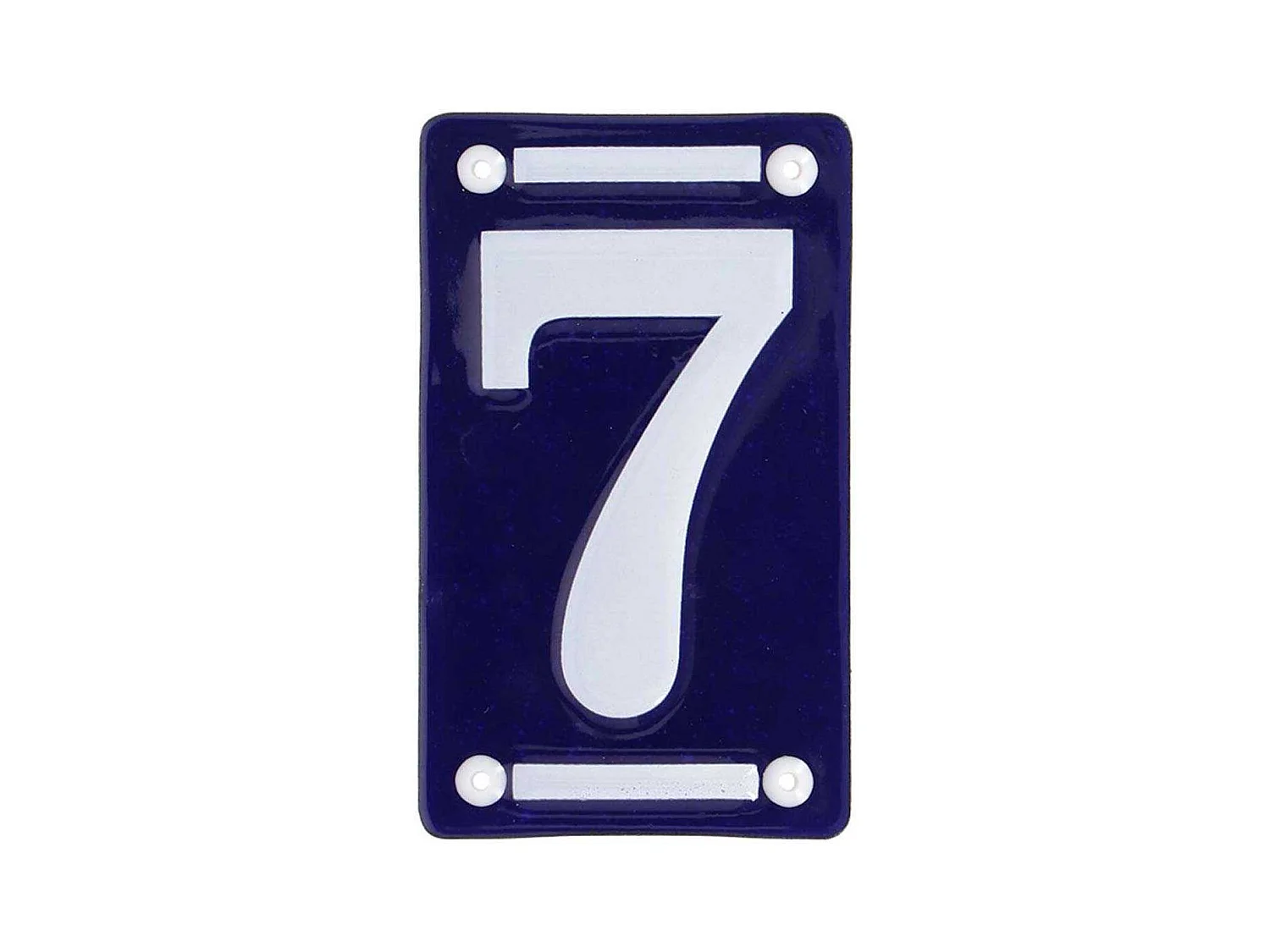 Numéro de maison en fer émaillé Chiffre 7