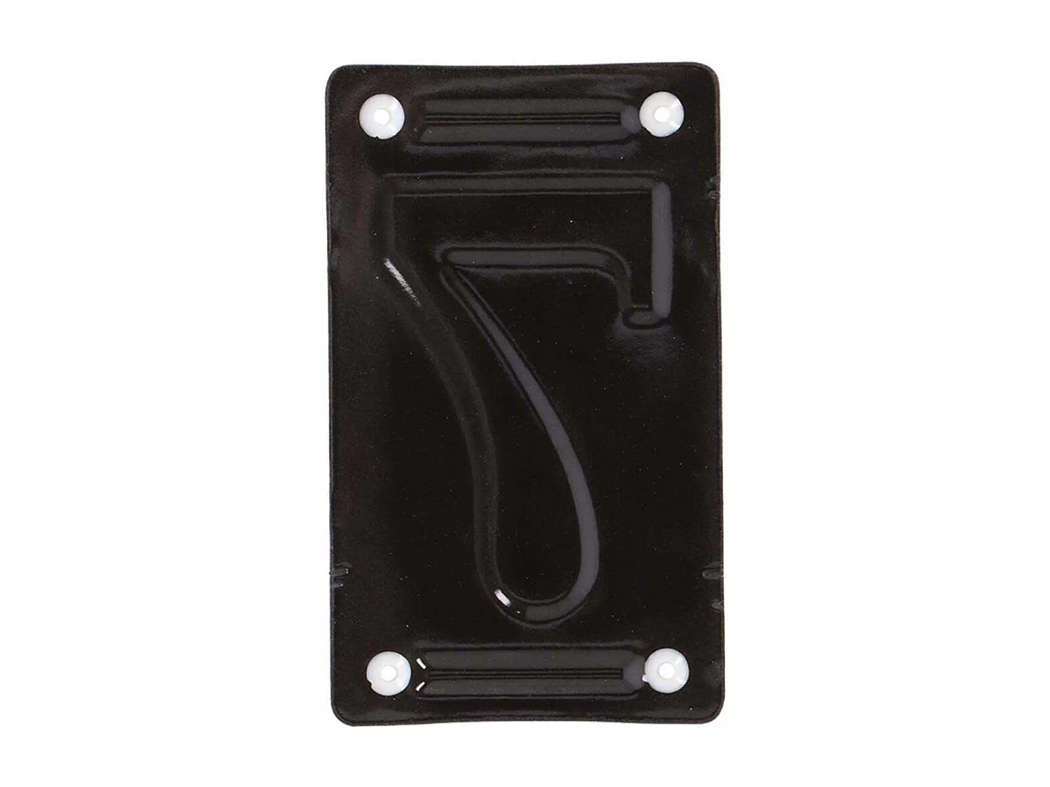 Numéro de maison en fer émaillé Chiffre 7