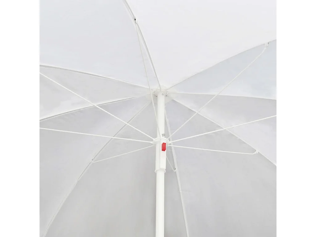 Cama de jardín con sombrilla ratán sintético marrón