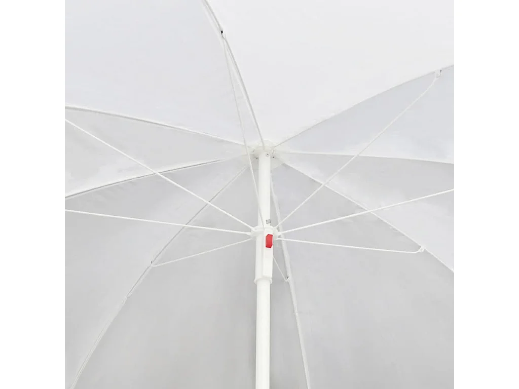 Gartenbett mit Sonnenschirm Braun Poly Rattan