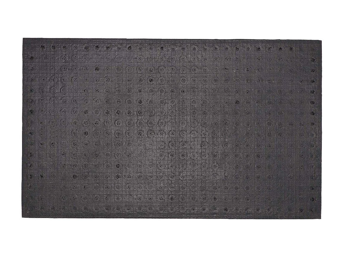 Paillasson en caoutchouc et coco 76 x 45,5 cm Points