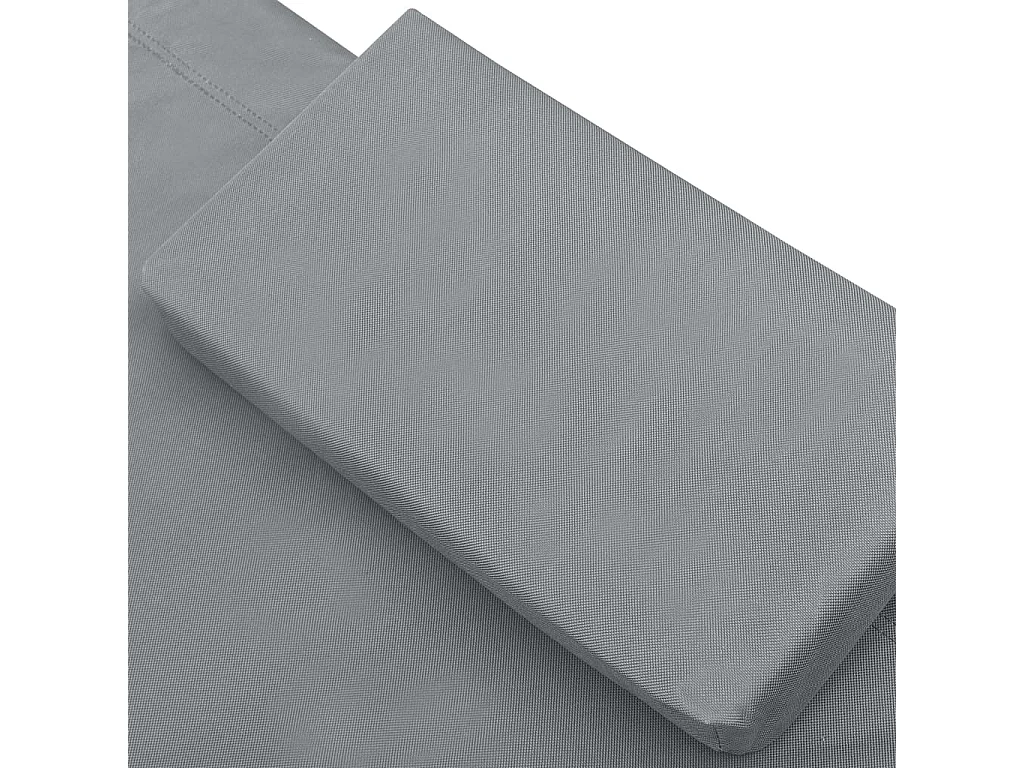 Gartenbett Grau 200×90 cm Stahl