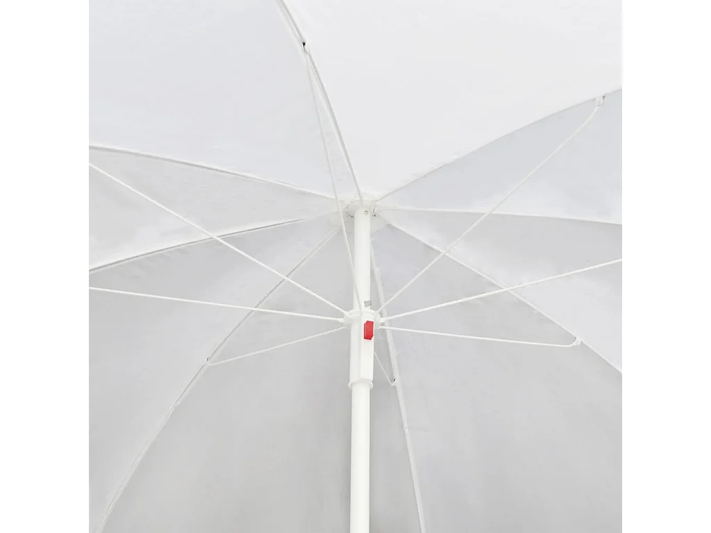 Gartenbett mit Sonnenschirm Braun Poly Rattan