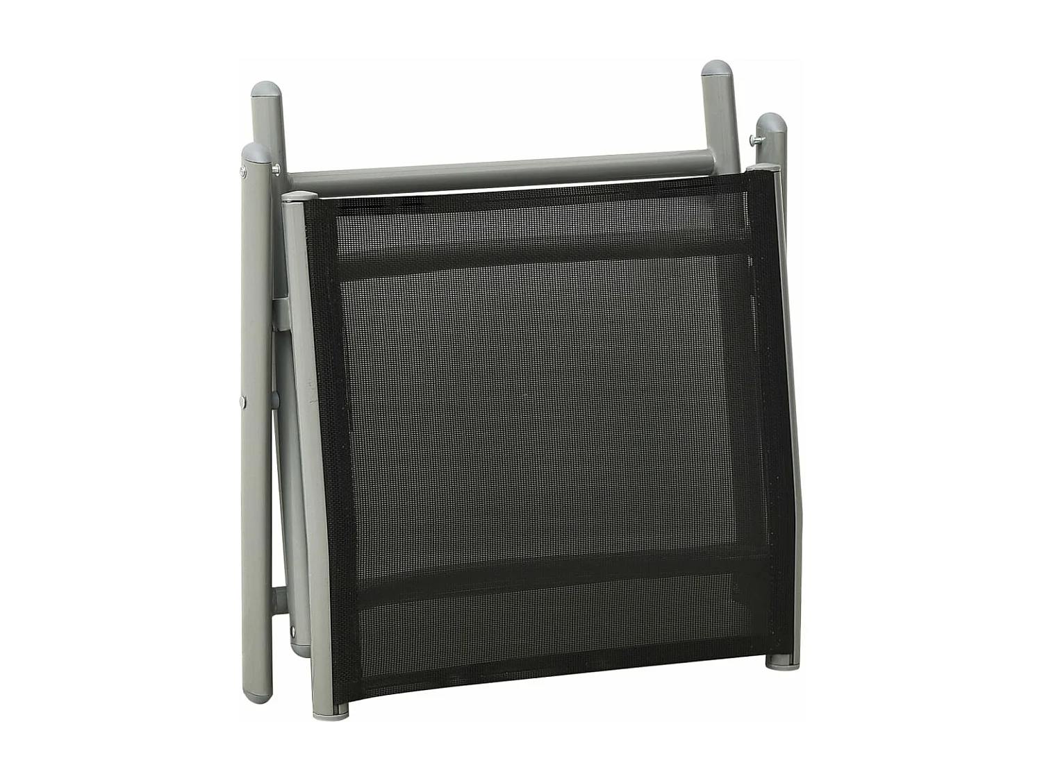 Salon de jardin 3 pcs textilène et aluminium argenté