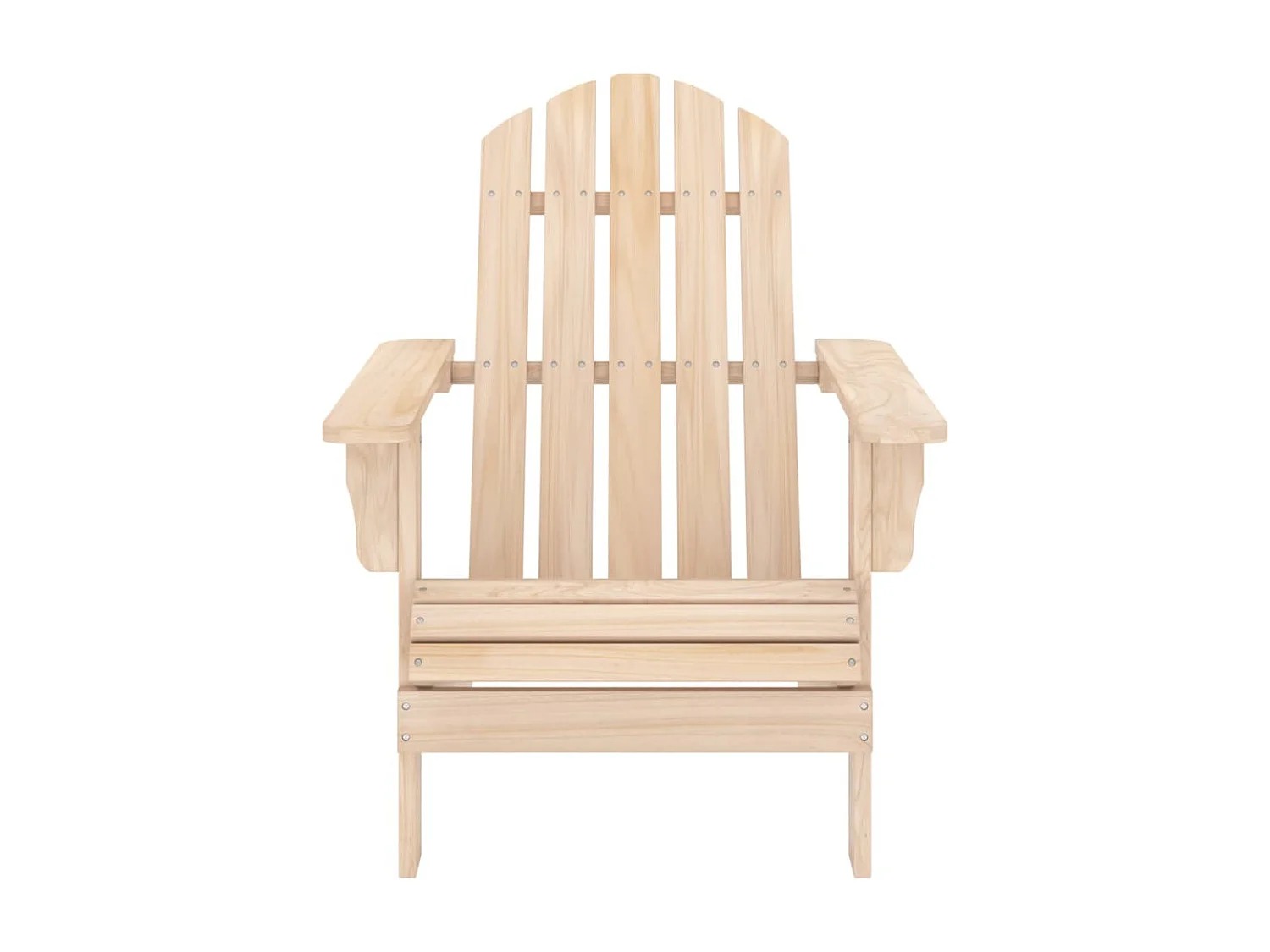 Adirondack-Gartenstuhl mit Fußstütze & Tisch Massivholz Tanne