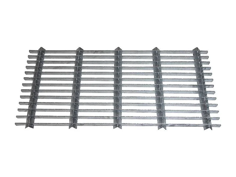 Grille gratte-pieds en acier galvanisé 40 x 80 cm