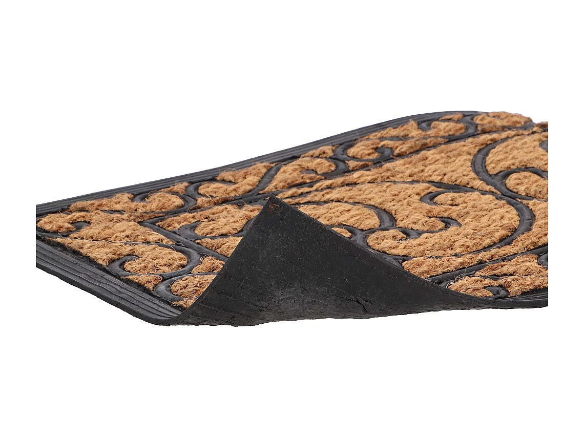 Paillasson en caoutchouc coco Arabesque XL