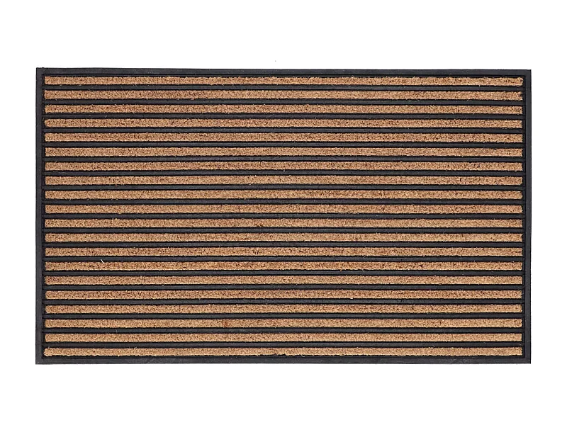 Paillasson en caoutchouc et coco 76 x 45,5 cm Traits