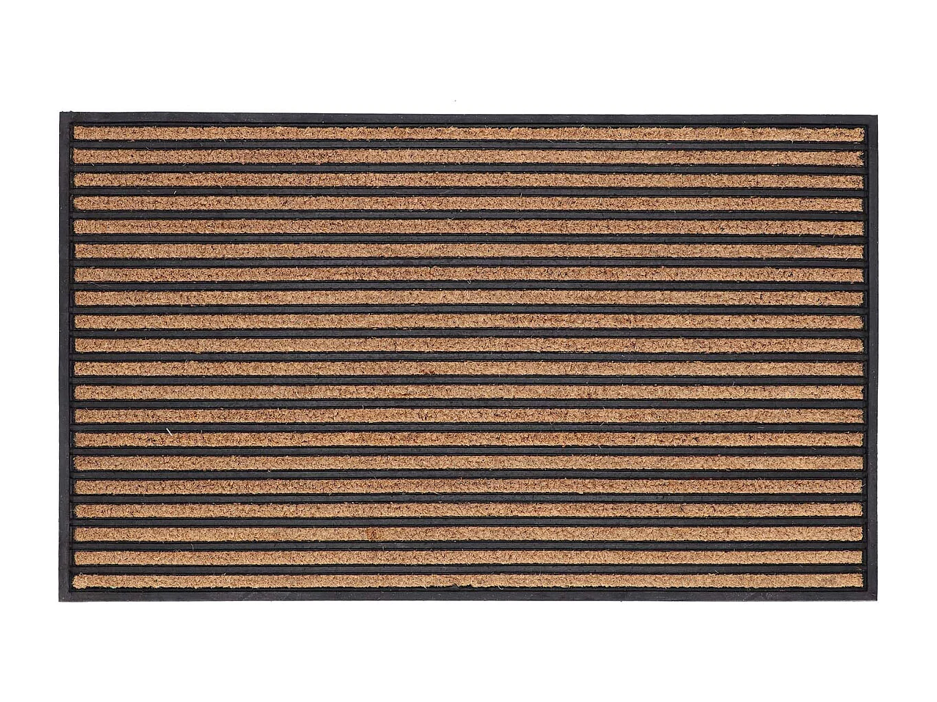 Paillasson en caoutchouc et coco 76 x 45,5 cm Traits