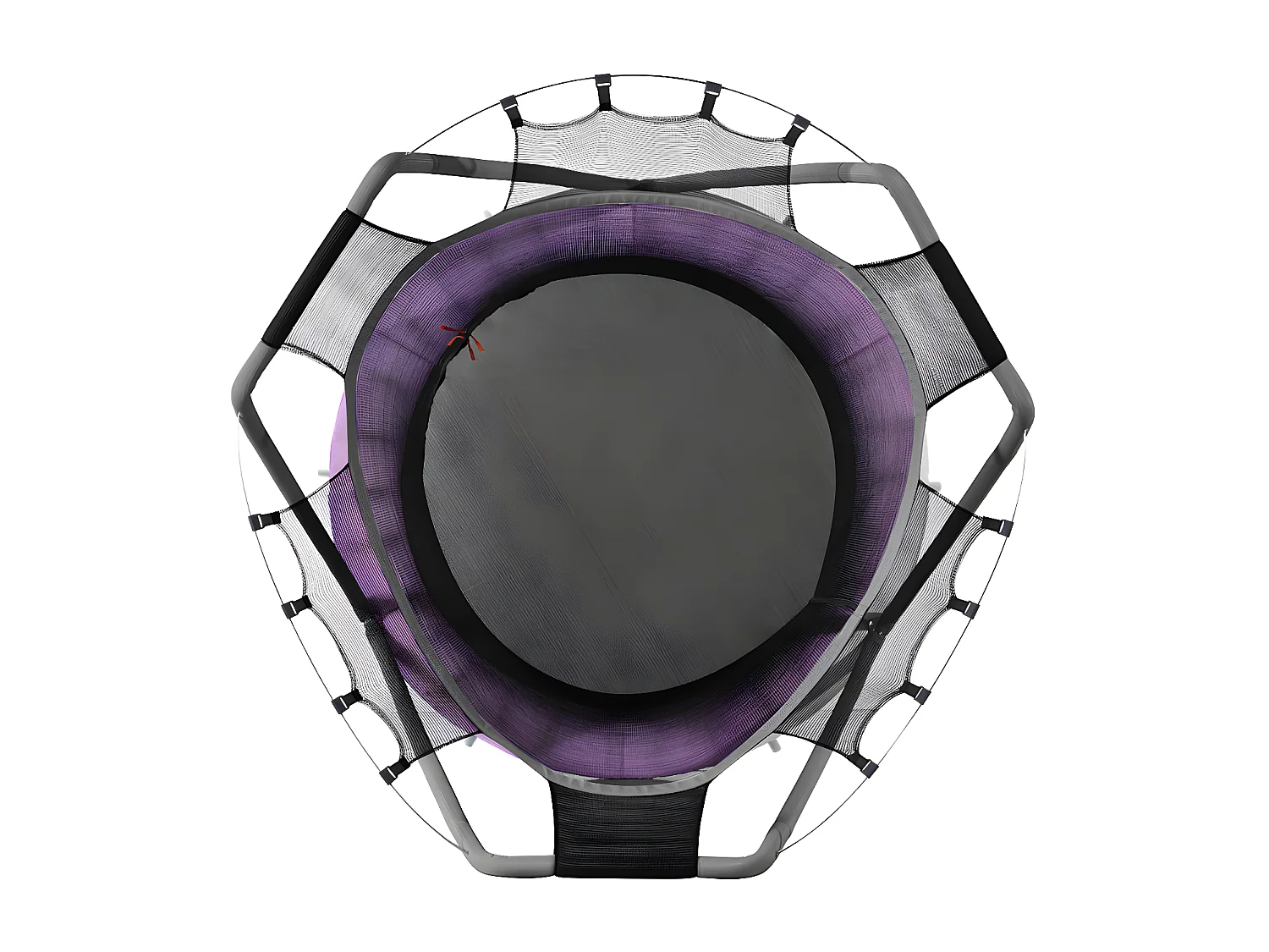 Trampoline met basketbalring - binnen en buiten - gegalvaniseerd stalen frame - Paars