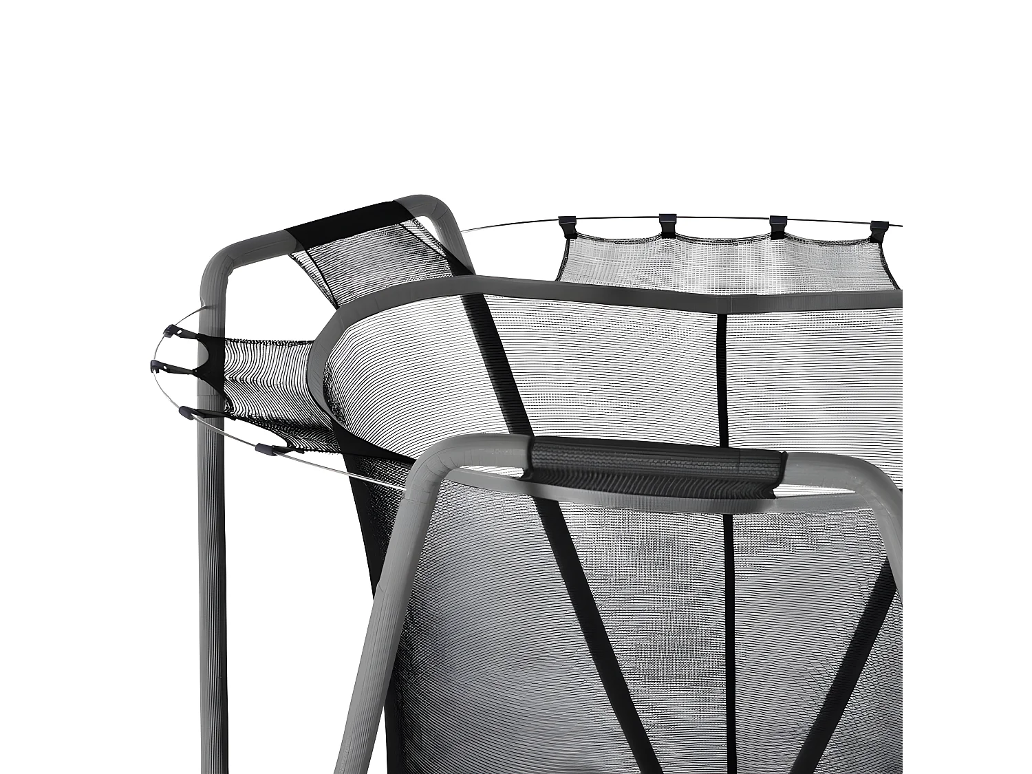 Trampoline met basketbalring - binnen en buiten - gegalvaniseerd stalen frame - Paars