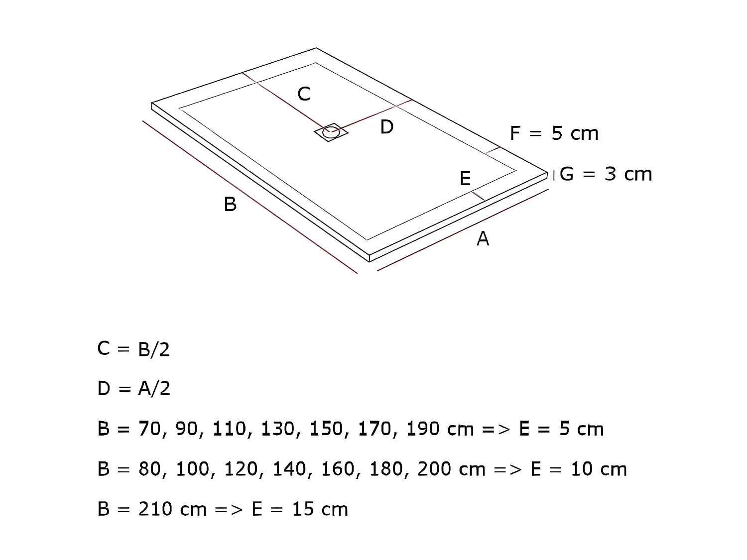 Mineralguss-Duschwanne extra flach DEXA Schieferoptik WEIß 70x110 cm