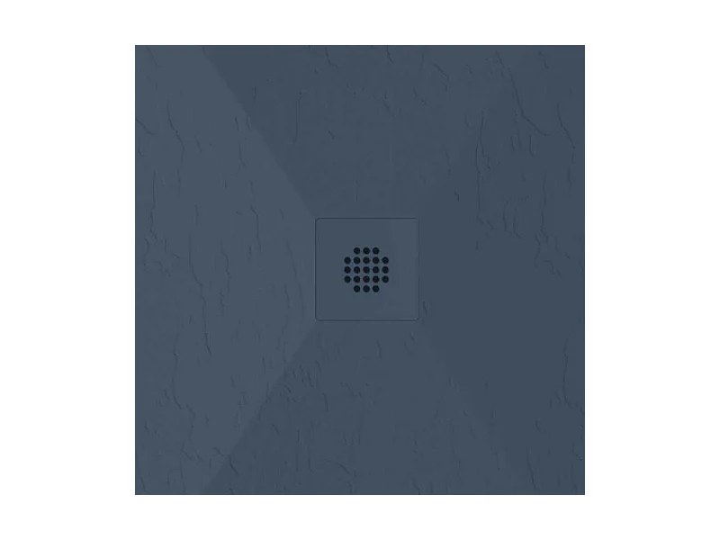 Mineralguss-Duschwanne extra flach DEXA Schieferoptik ANTHRAZIT 80x150 cm