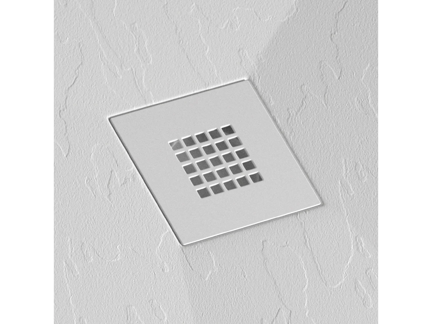 Plato de ducha pizarra DEXA BLANCO  80x120 cm rejilla color