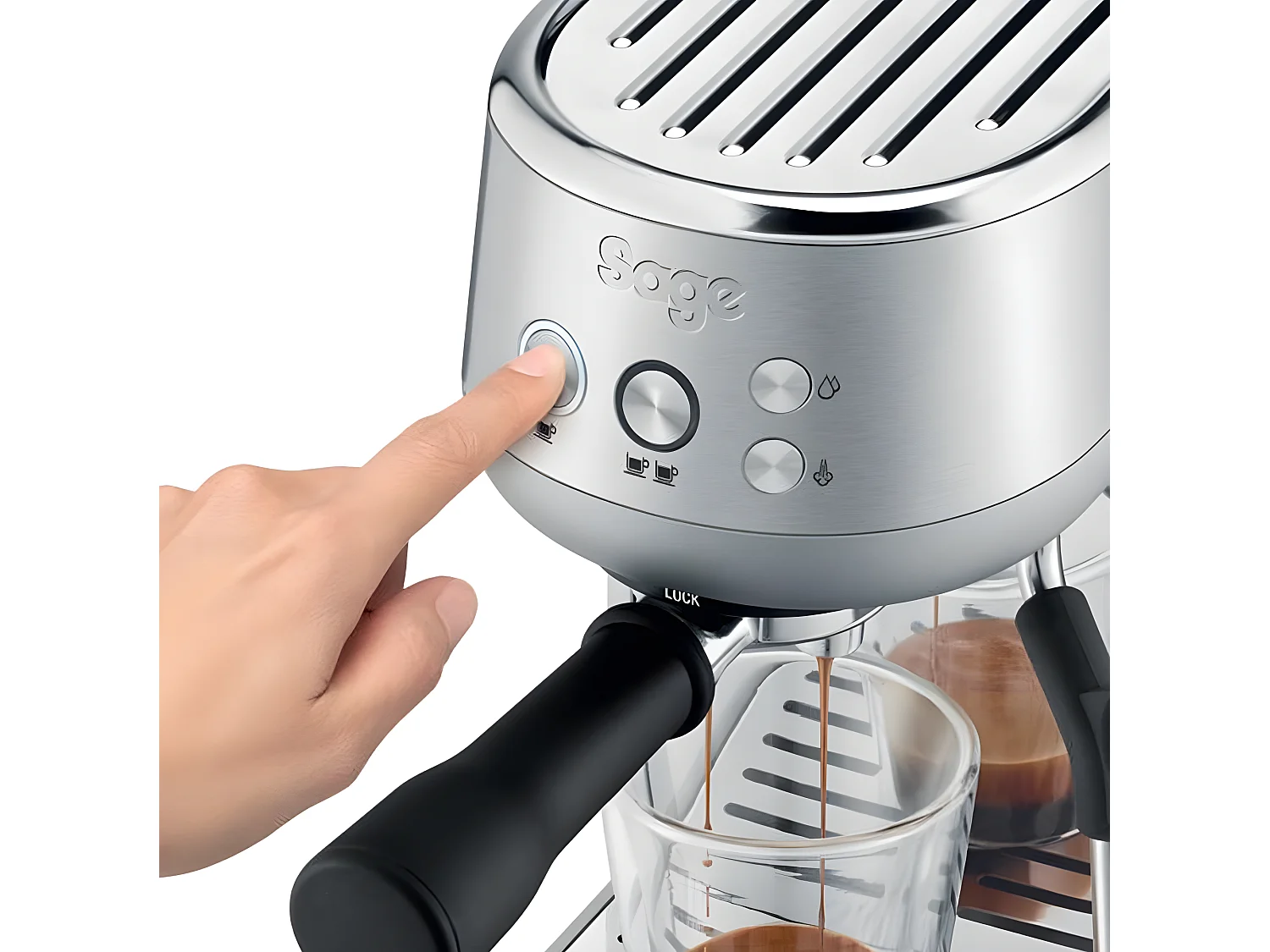 Sage Machine à expresso 15 bars inox brossé - ses450bss4eeu1