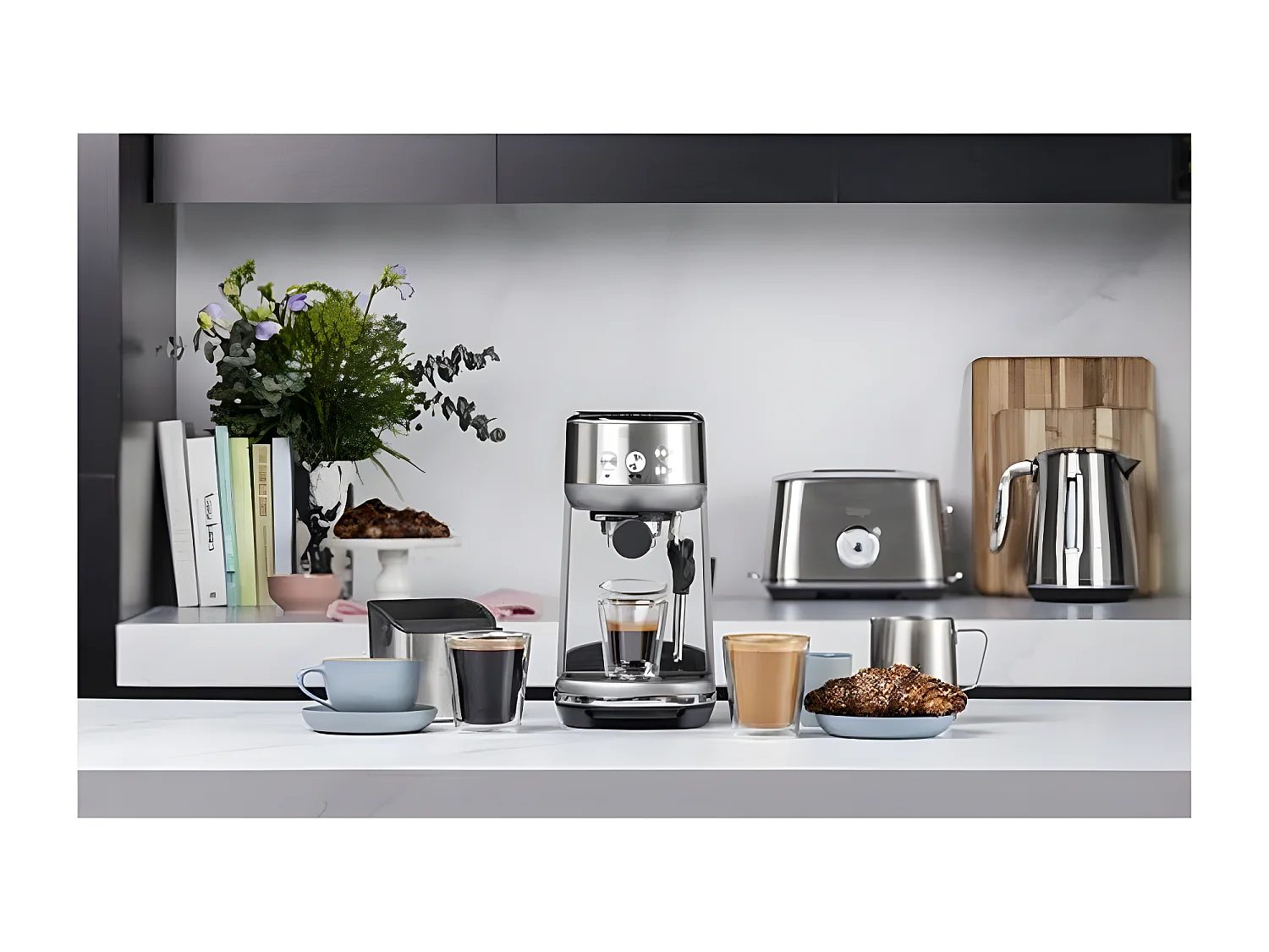 Sage Machine à expresso 15 bars inox brossé - ses450bss4eeu1