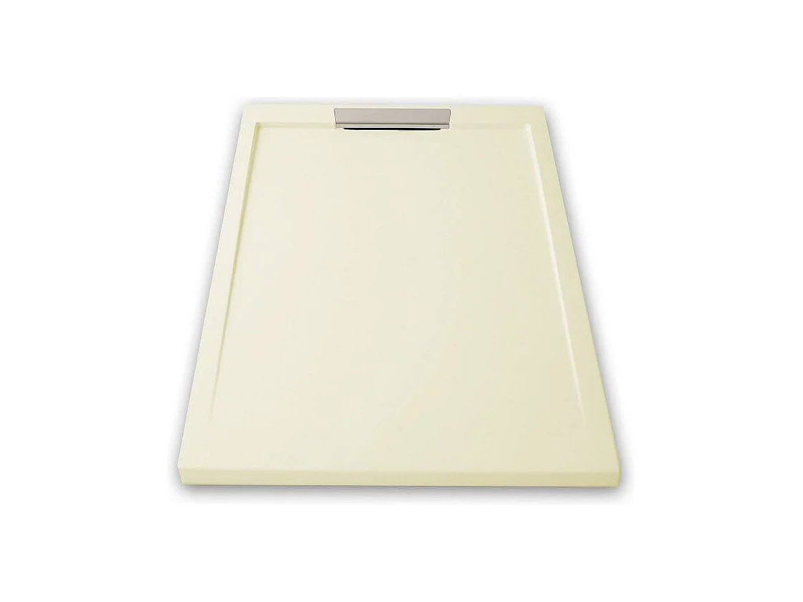 Piatto doccia ultrasottile 80x130cm LUX in resina finitura ardesia beige