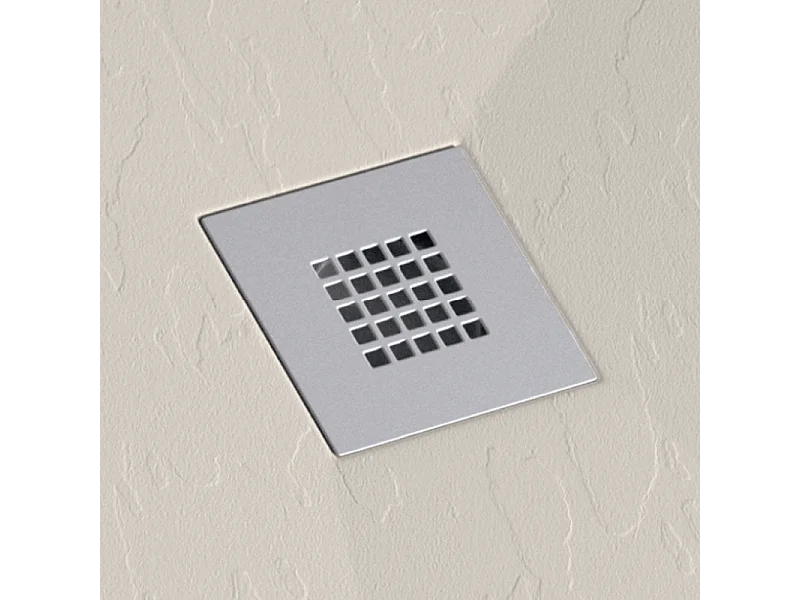 Plato de ducha pizarra DEXA CREMA  90x150 cm rejilla color