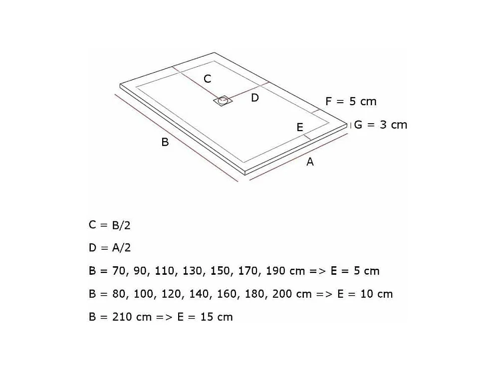 Mineralguss-Duschwanne extra flach DEXA Schieferoptik SCHWARZ 90x100 cm