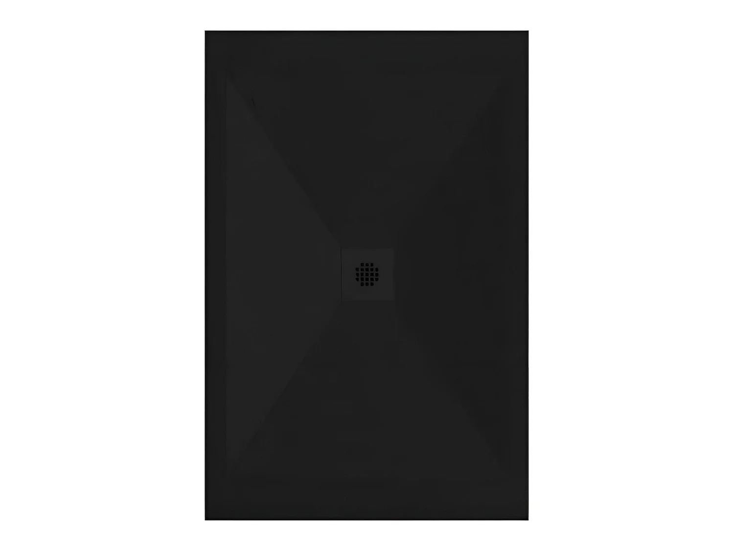 Plato de ducha pizarra DEXA negro  70x80 cm rejilla color