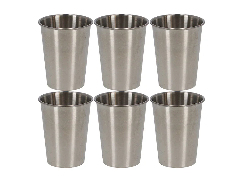 Verre en acier inoxydable 30 cl Lot de 6