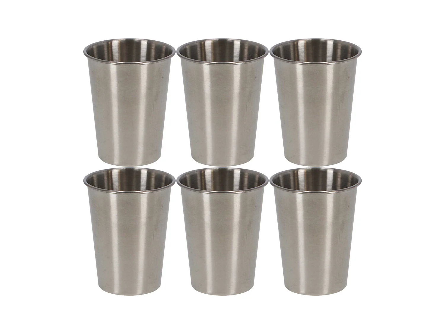 Verre en acier inoxydable 30 cl Lot de 6