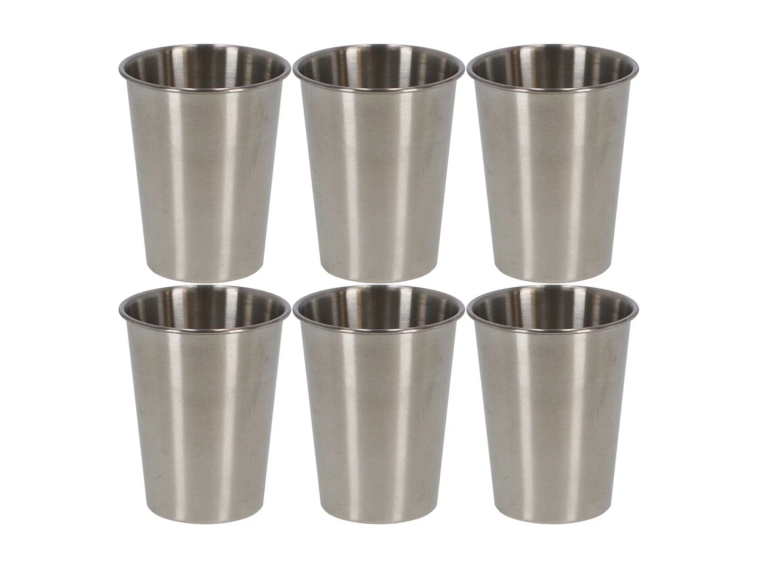 Verre en acier inoxydable 30 cl Lot de 6