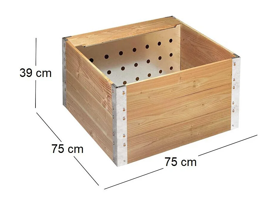 Carré potager 220 litres avec composteur intégré 45 litres
