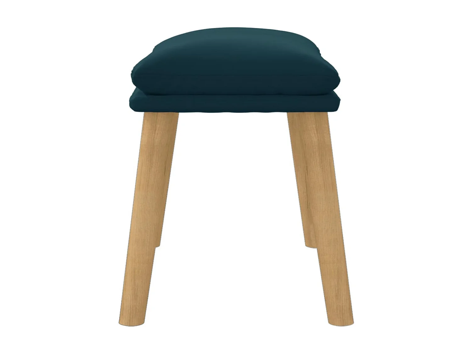 Apoio de pés 45x29,5x35 cm veludo azul