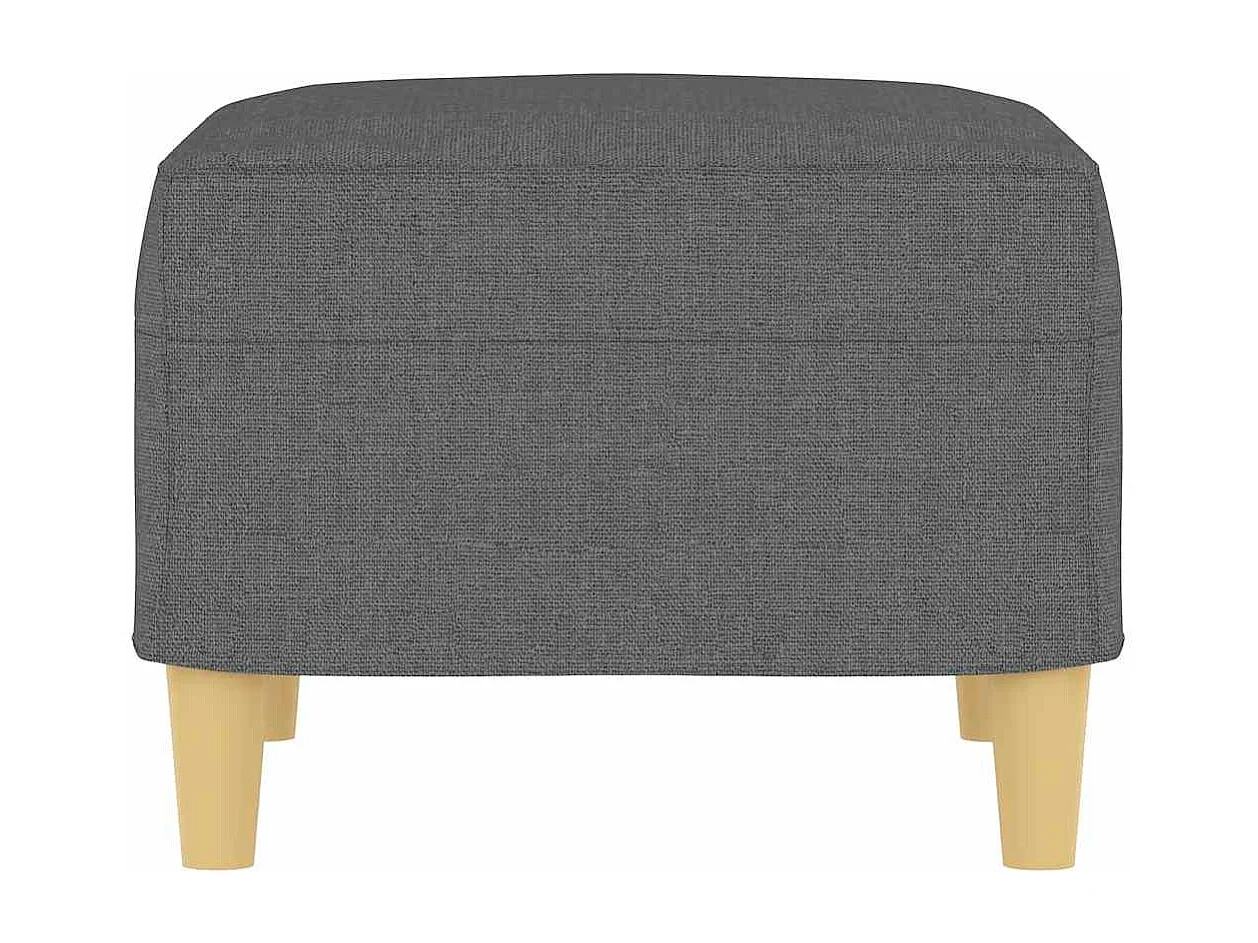 Repose-pied Gris foncé 60x50x41 cm Tissu