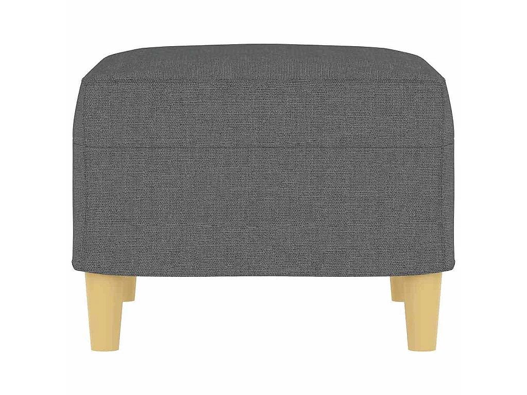 Repose-pied Gris foncé 60x50x41 cm Tissu