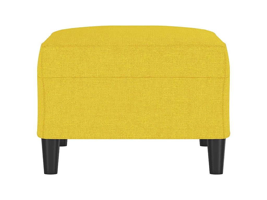 Repose-pied Jaune clair 70x55x41 cm Tissu
