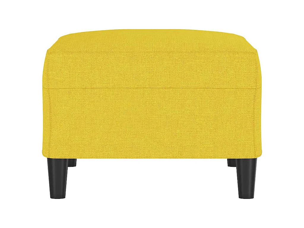 Repose-pied Jaune clair 70x55x41 cm Tissu