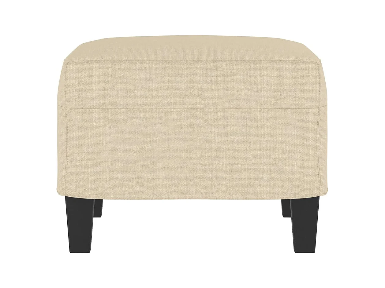 Fußhocker Creme 60x50x41 cm Stoff