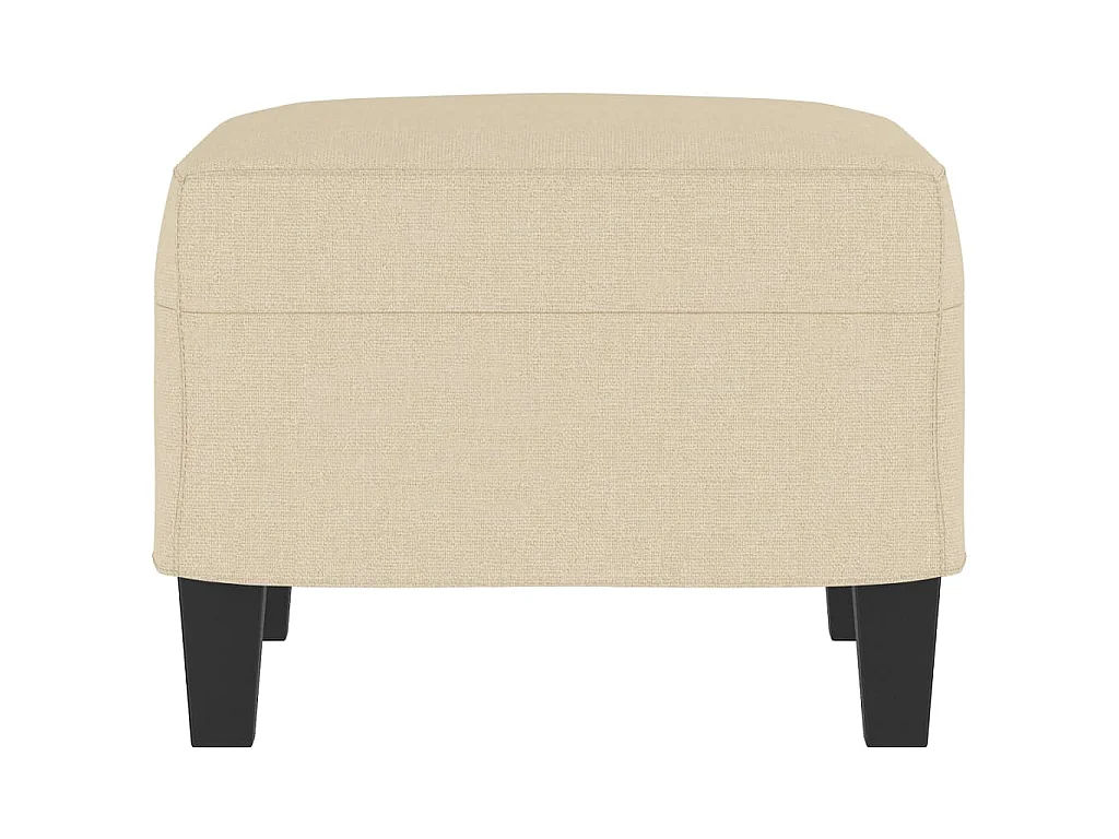 Fußhocker Creme 60x50x41 cm Stoff
