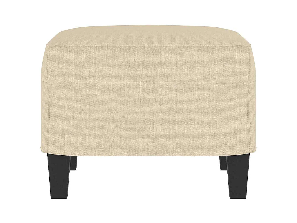 Repose-pied Crème 60x50x41 cm Tissu