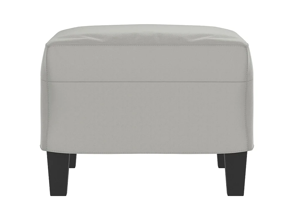 Repose-pied Gris clair 60x50x41 cm Tissu microfibre