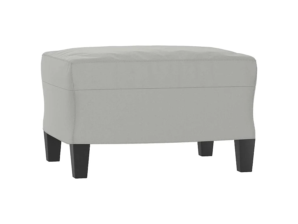 Repose-pied Gris clair 60x50x41 cm Tissu microfibre