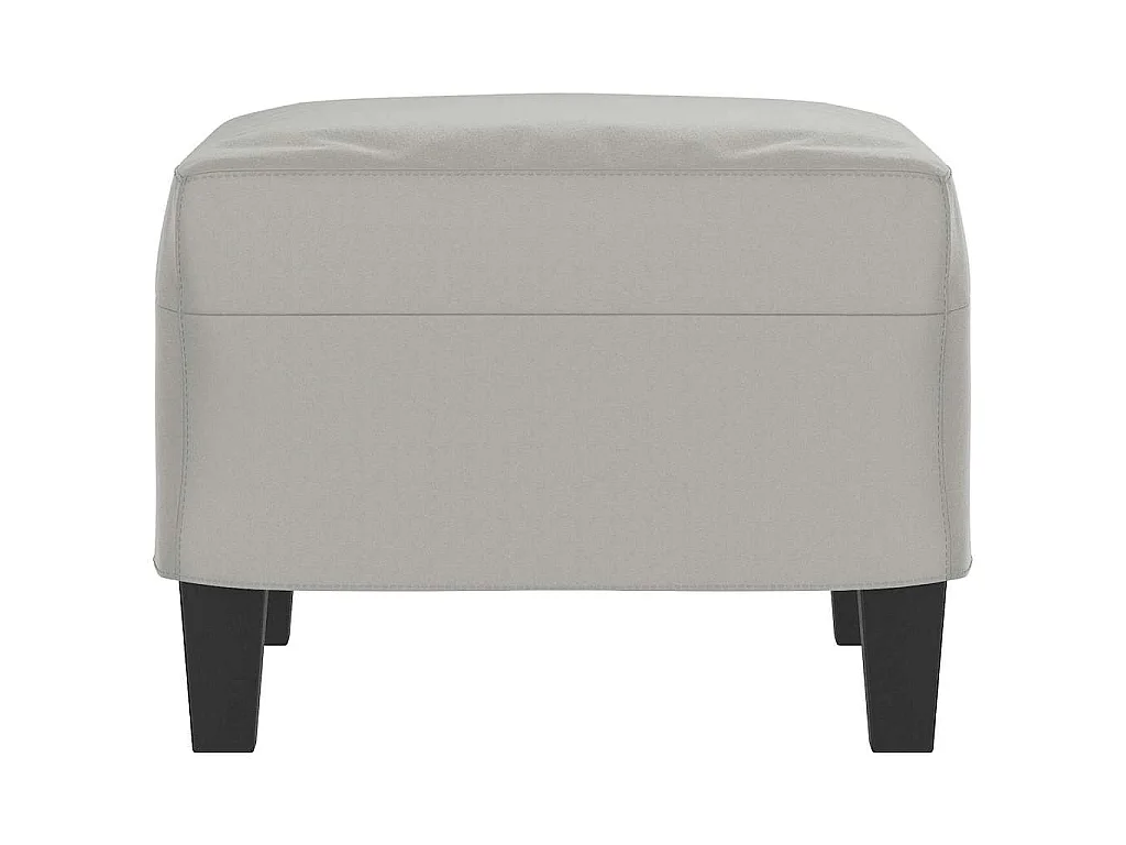 Repose-pied Gris clair 60x50x41 cm Tissu microfibre