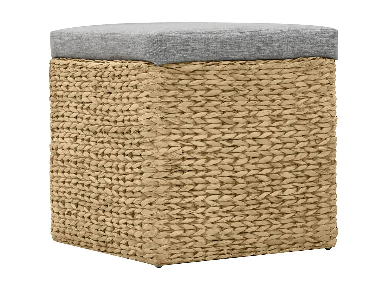 Conjunto de otomanas 2 piezas hierba marina gris