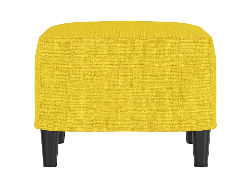 Repose-pied Jaune clair 60x50x41 cm Tissu
