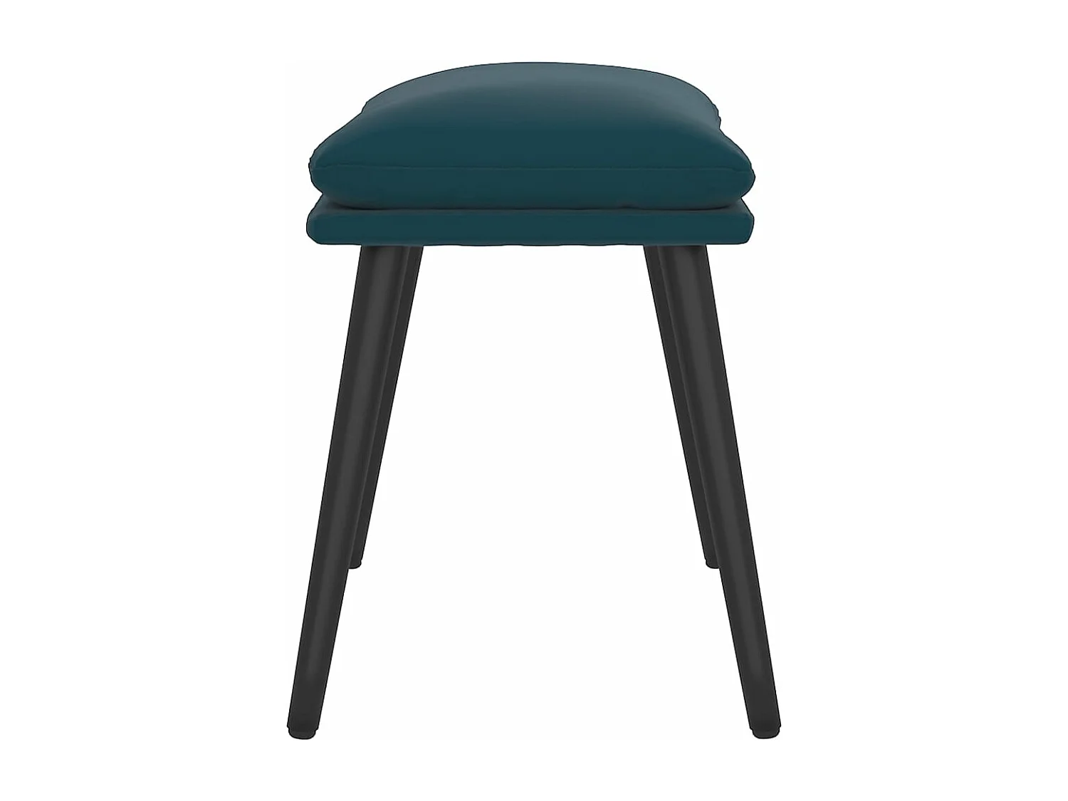 Voetenbank 45x29,5x35 cm fluweel blauw