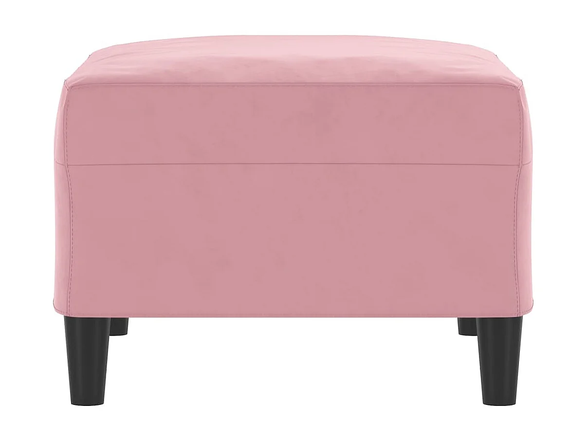 Repose-pied Rose 70x55x41 cm Velours