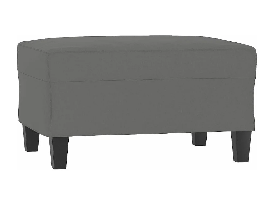 Repose-pied Gris foncé 70x55x41 cm Tissu microfibre