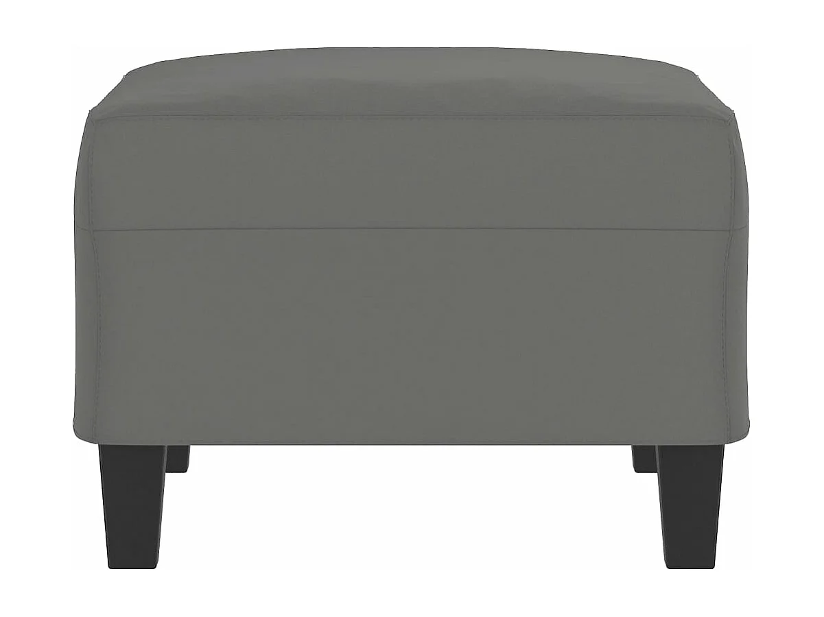 Repose-pied Gris foncé 70x55x41 cm Tissu microfibre