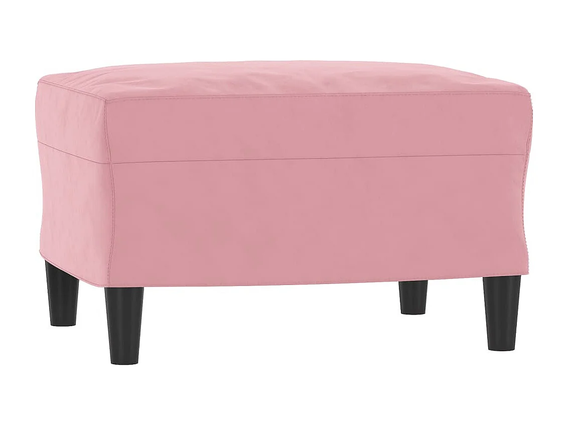 Voetenbank 60x50x41 cm fluweel roze